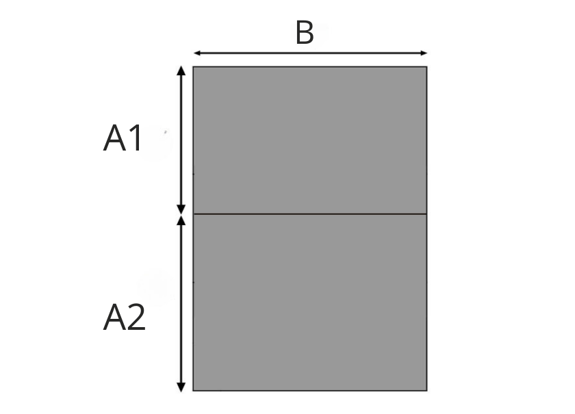 Matras met 2 delen (1 vouw)